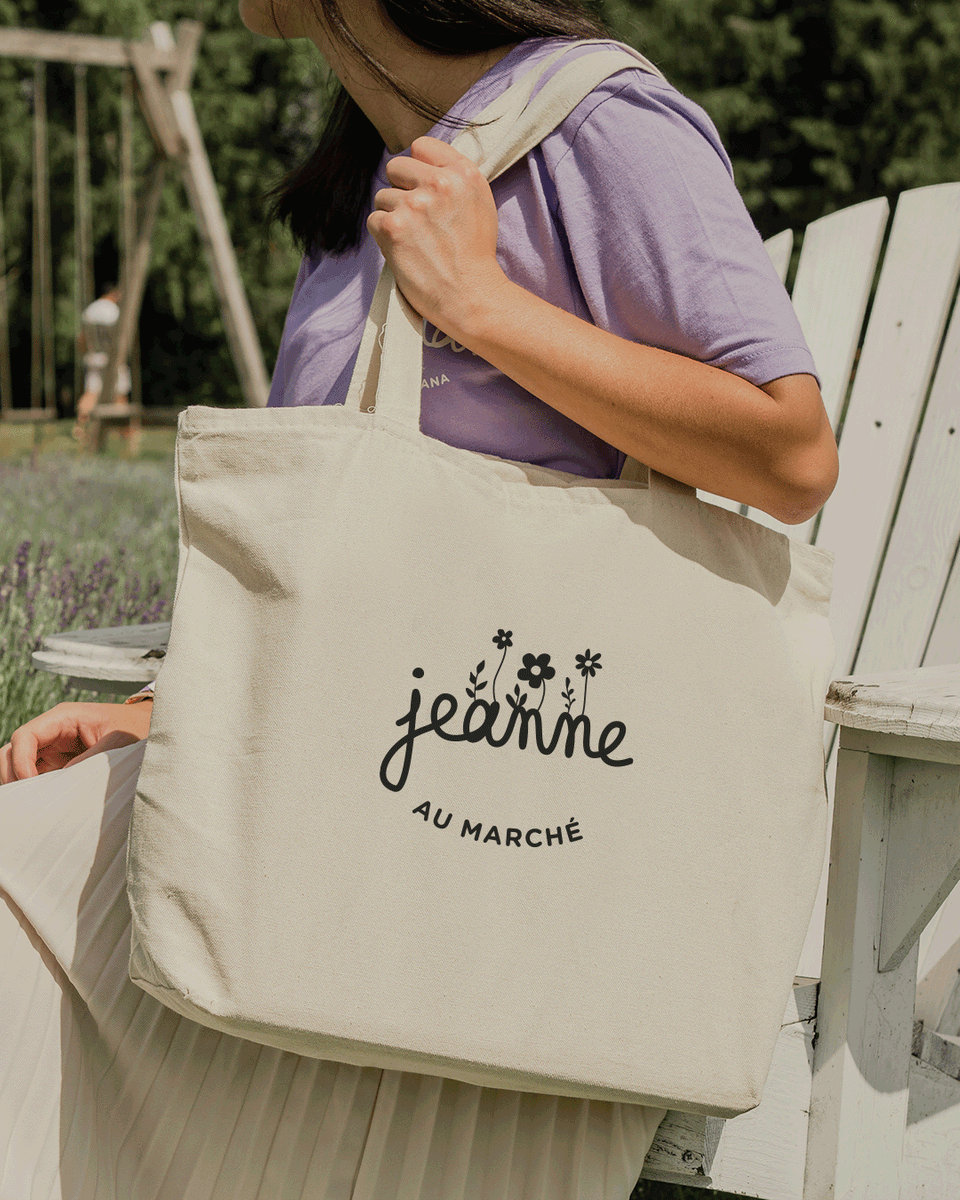 Sac top cabas fleuri