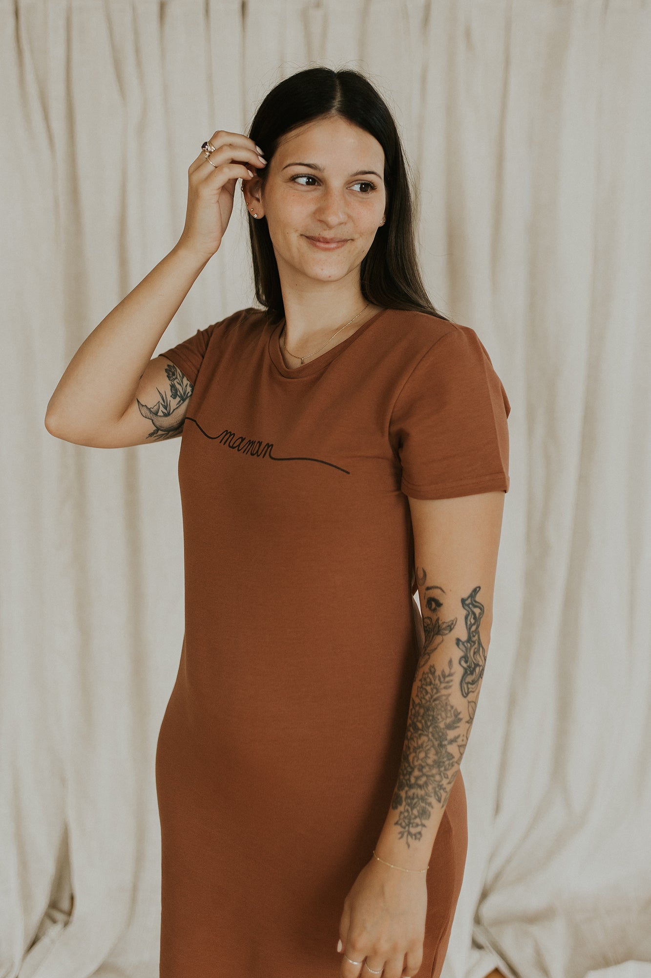 Robe t-shirt "maman"