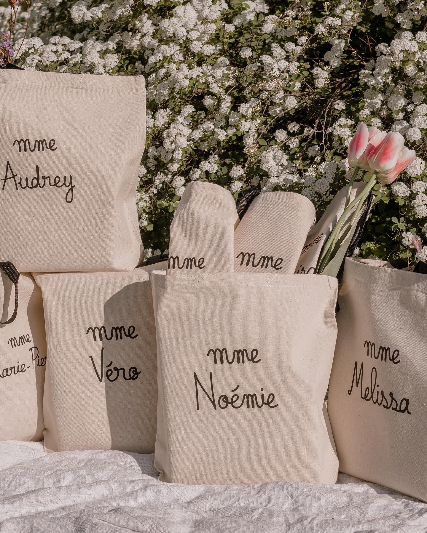 Sac en canevas personnalisé