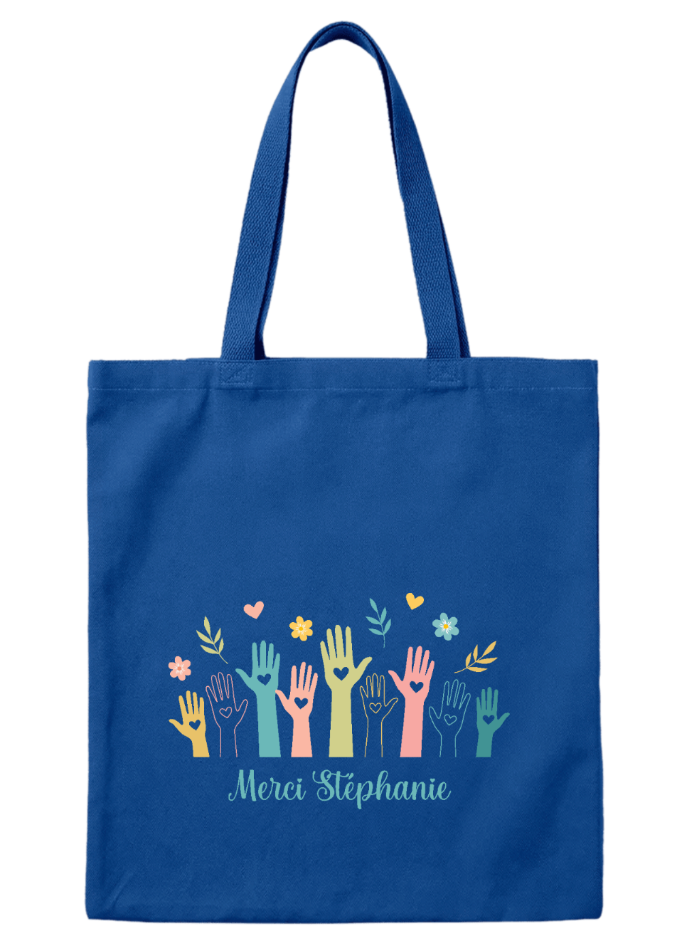 Sac régulier 'Le coeur sur la main' - Personnalisé