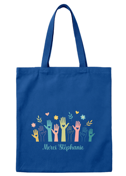 Sac régulier 'Le coeur sur la main' - Personnalisé