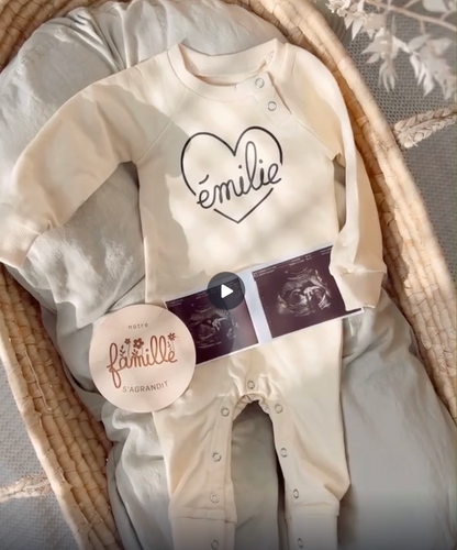 Pyjama manches et jambes longues - Vanille