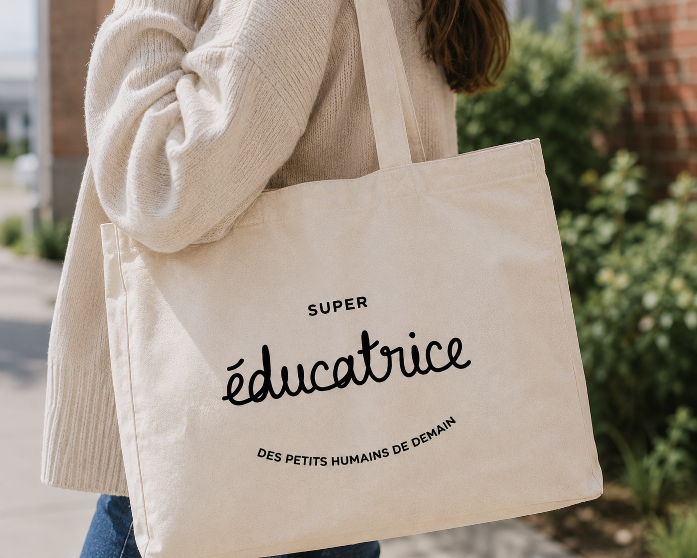 Grand sac 'Super éducatrice'