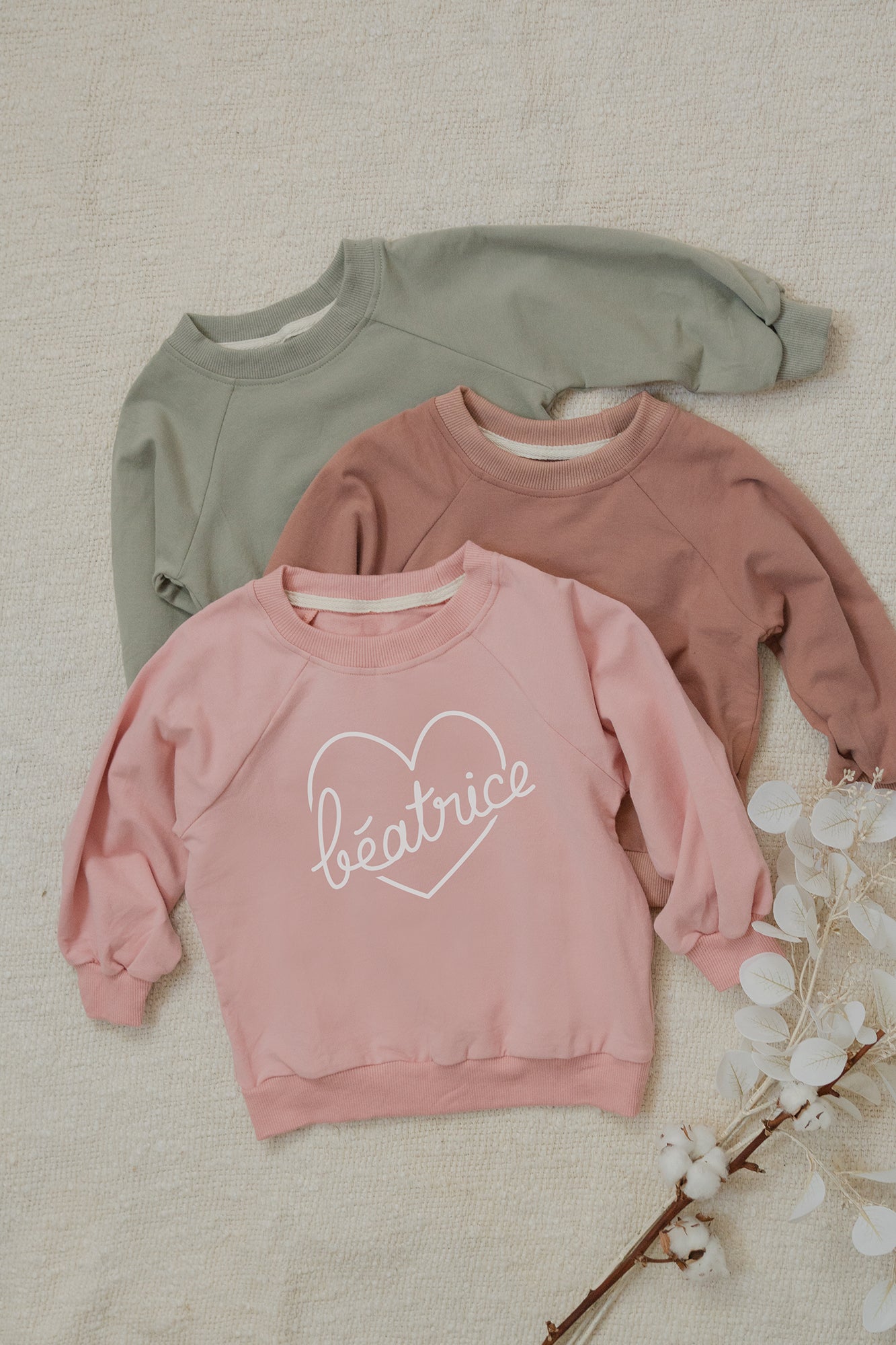 COEUR PRÉNOM - T-shirt et crewneck