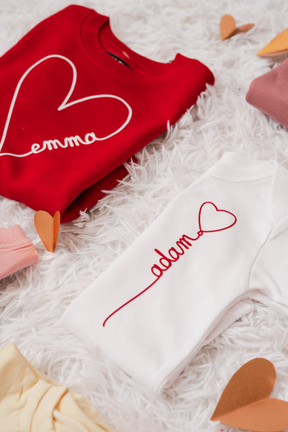 BALLON COEUR VERTICAL - T-shirt et crewneck