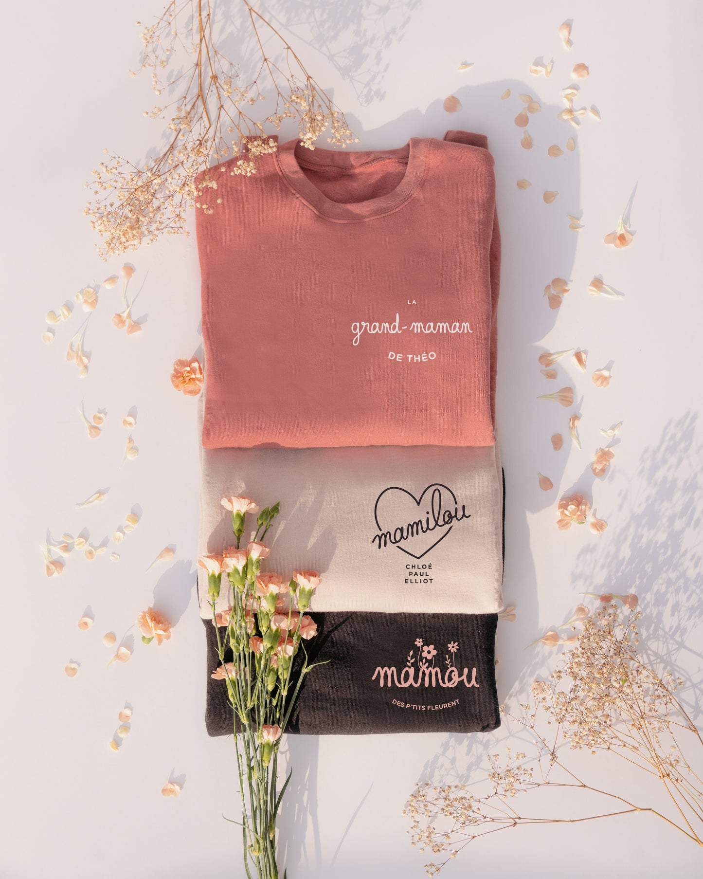 Design LA MAMAN DE  / LE PAPA DE  - T-shirt et crewneck