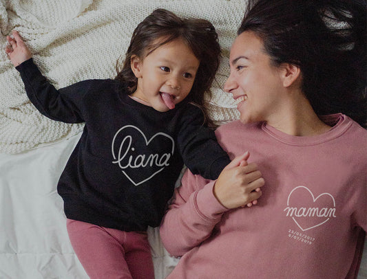 COEUR PRÉNOM - T-shirt et crewneck