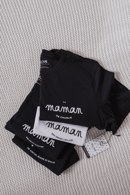 Design LA MAMAN DE  / LE PAPA DE  - T-shirt et crewneck