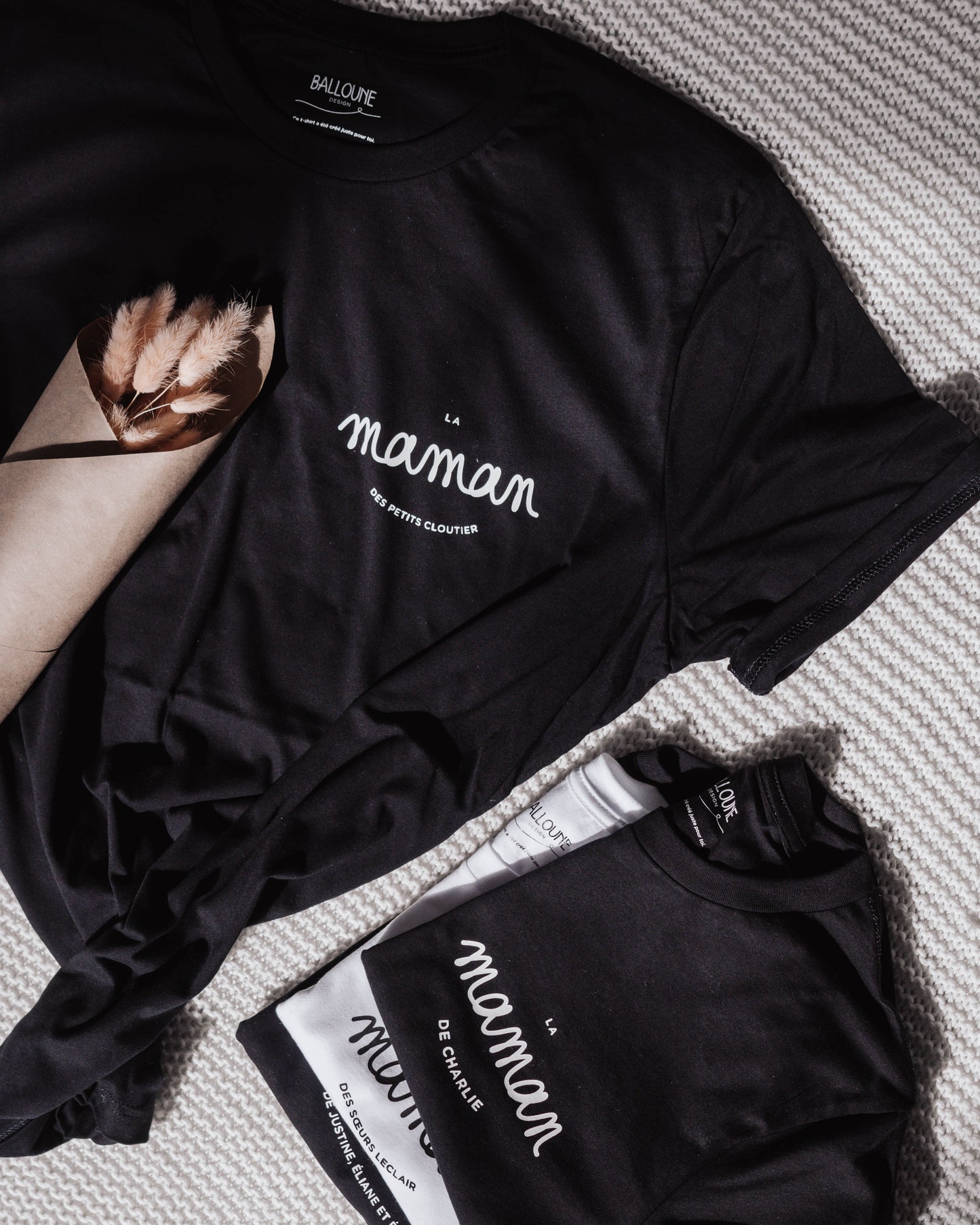 Design LA MAMAN DE  / LE PAPA DE  - T-shirt et crewneck