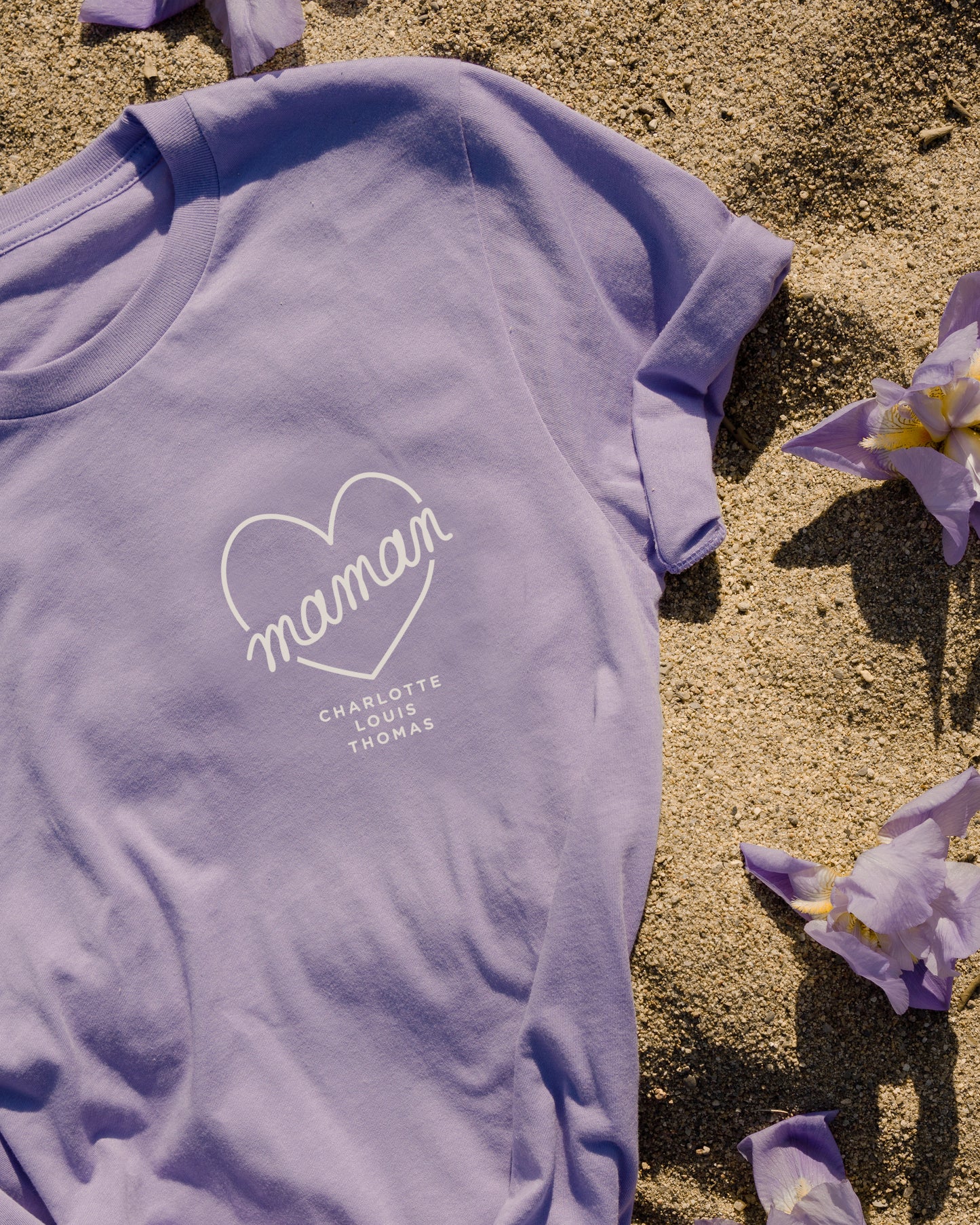 COEUR MAMAN, PAPA, ... - T-shirt et crewneck adulte