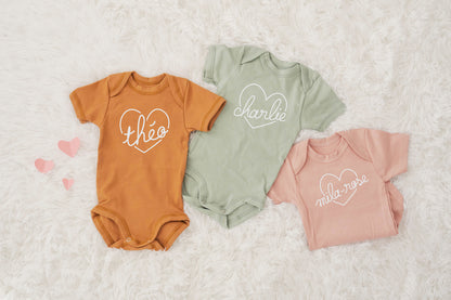 COEUR AVEC PRÉNOM - Cache-couche