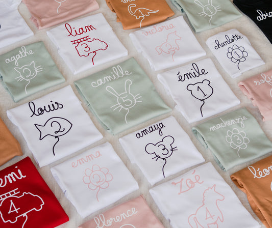 ANNIVERSAIRE CHOIX DE LA FORME DU BALLON - T-shirt et crewneck