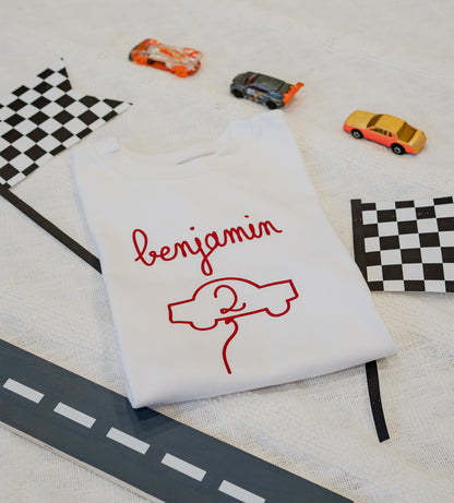 ANNIVERSAIRE VOITURE - Cache-couche te t-shirt