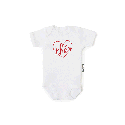 COEUR AVEC PRÉNOM - Cache-couche