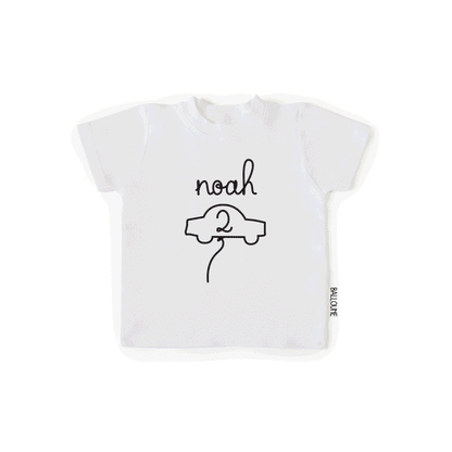 ANNIVERSAIRE VOITURE - Cache-couche te t-shirt