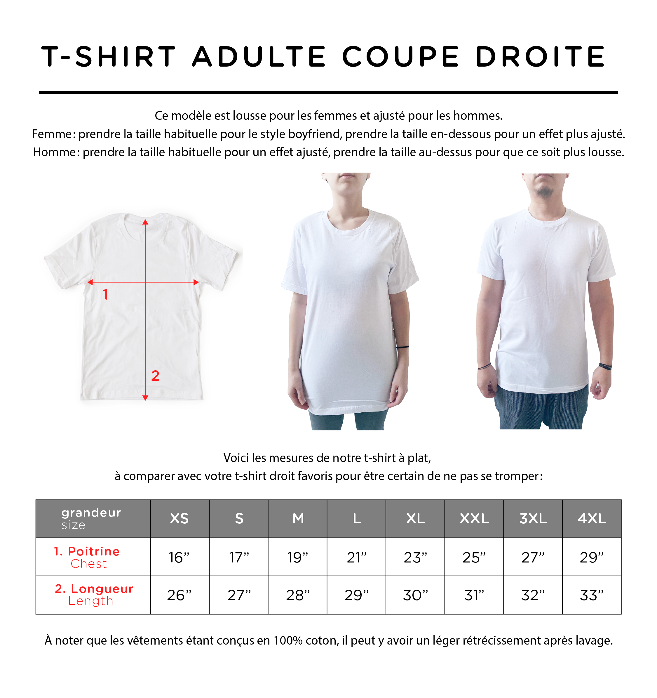 T-shirt CŒUR-SIGNATURE (6-8 ans à 4XL) - À PERSONNALISER