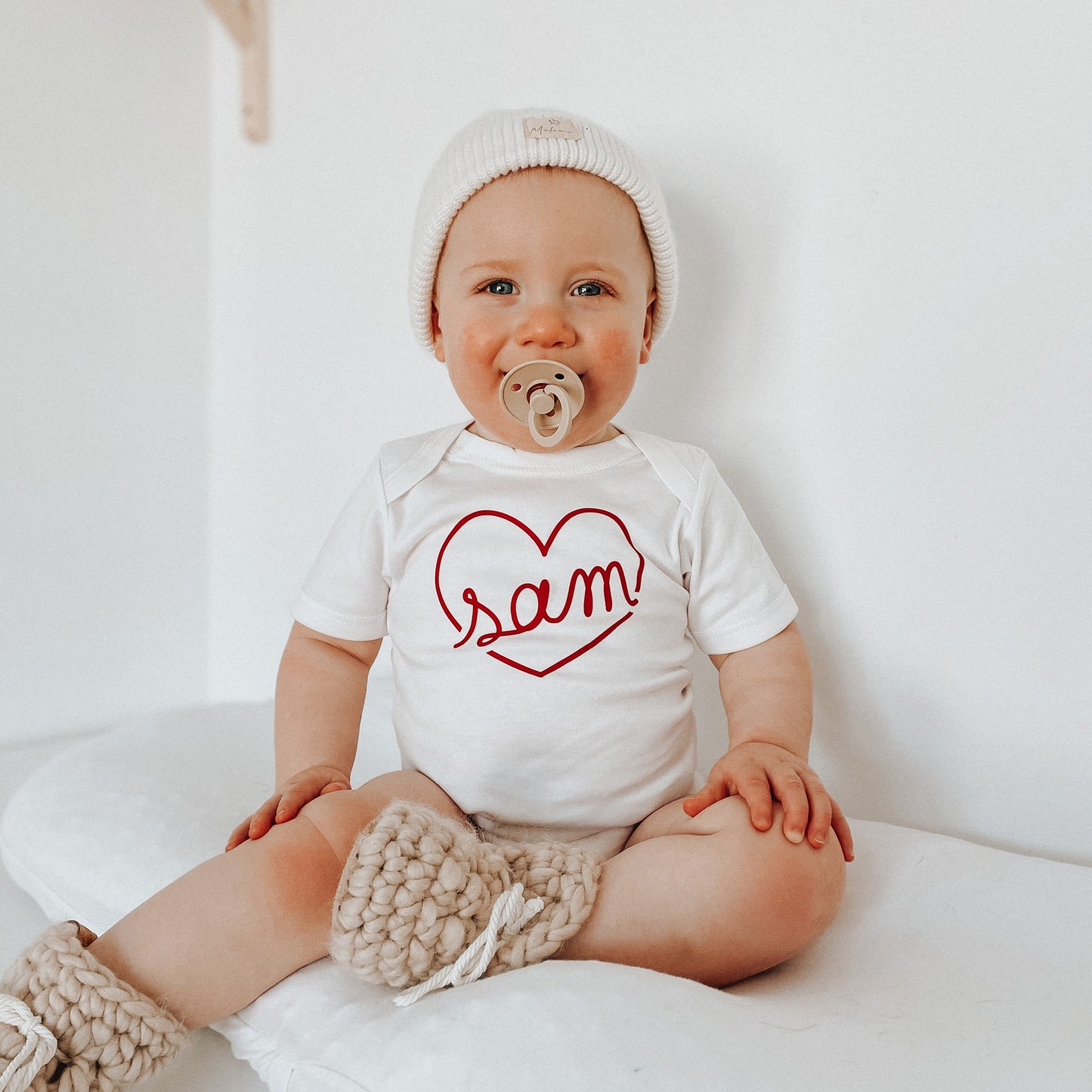 COEUR AVEC PRÉNOM - Cache-couche