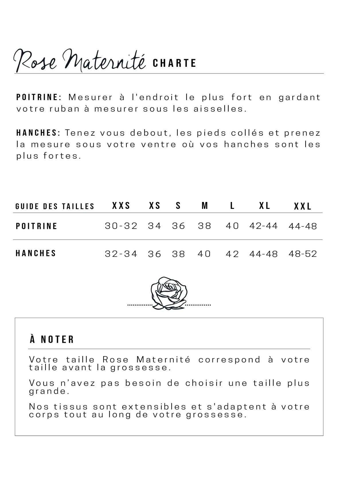 Charte des grandeurs – Balloune Design