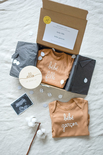Boîte "Gender Reveal" personnalisée