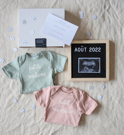 Boîte "Gender Reveal" personnalisée