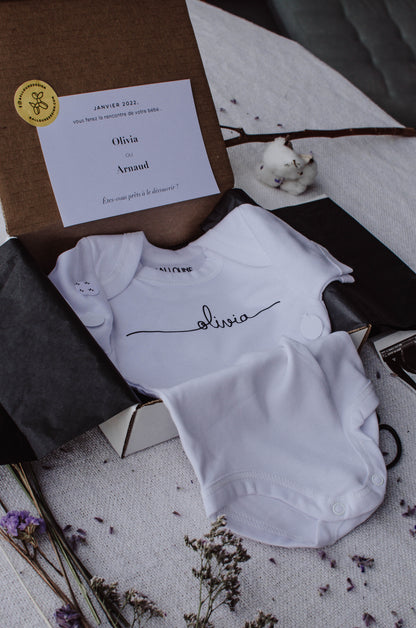 Boîte "Gender Reveal" personnalisée