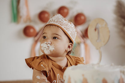 *prêt-à-partir* Couronne de fête réversible avec dentelle