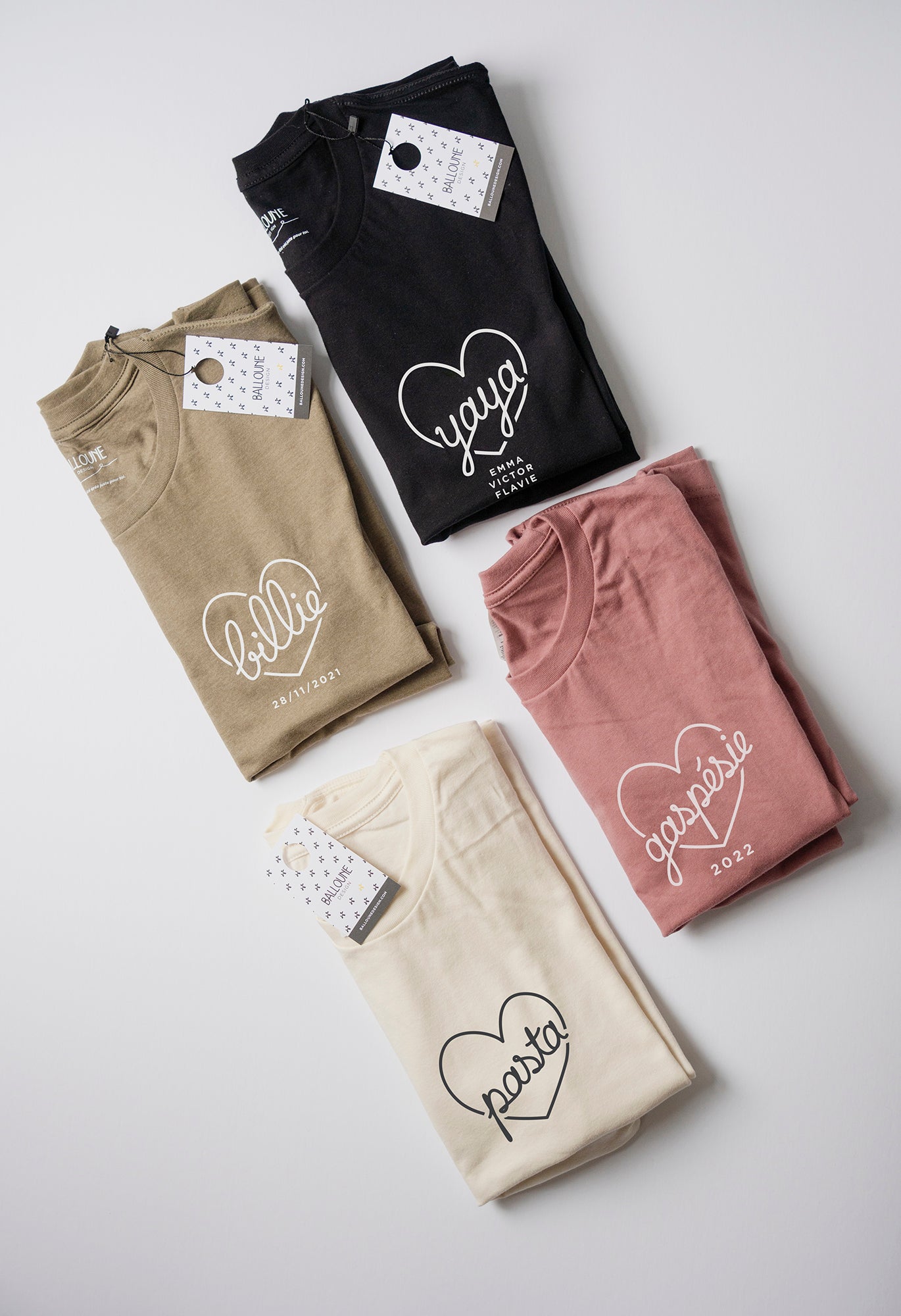 T-shirt CŒUR adulte - À PERSONNALISER