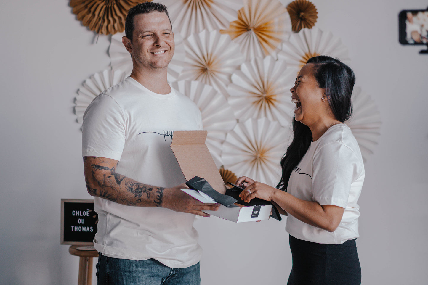 Boîte "Gender Reveal" personnalisée