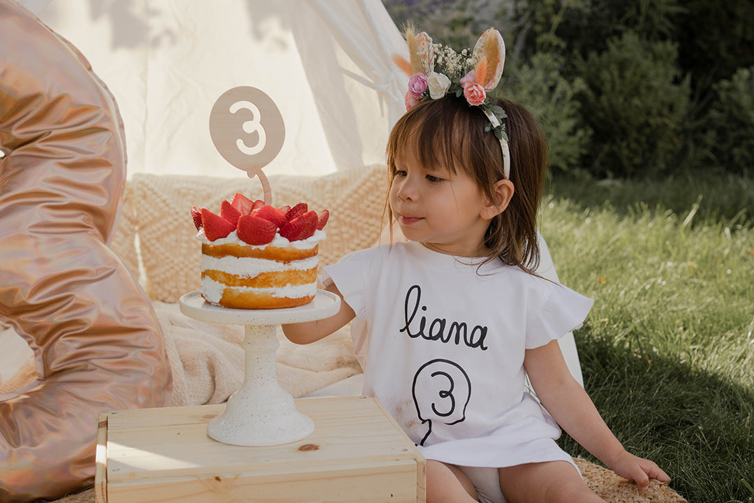 *prêt-à-partir* Cake topper - balloune "3"