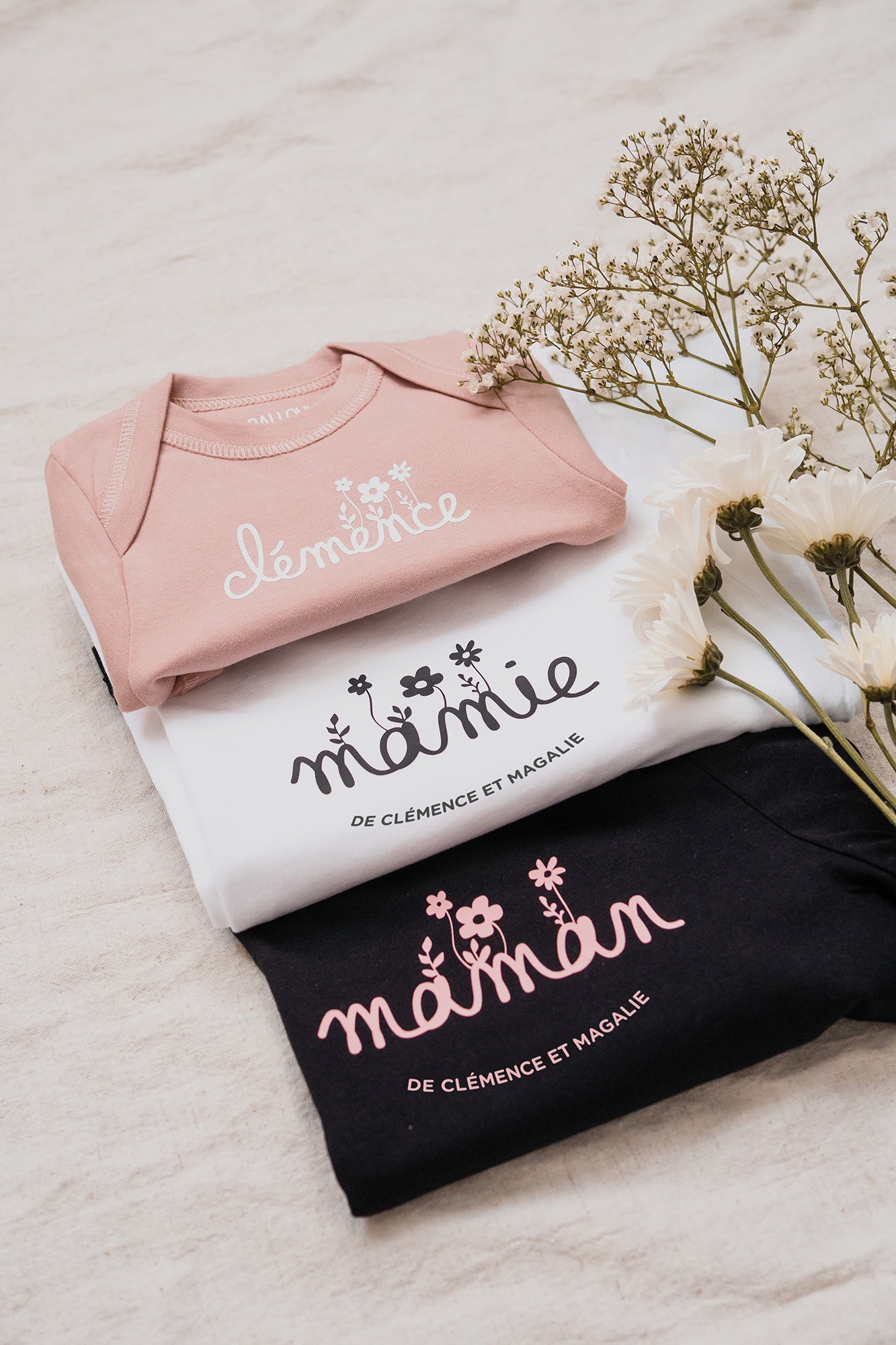 T-shirt FLEURI pour maman - À PERSONNALISER