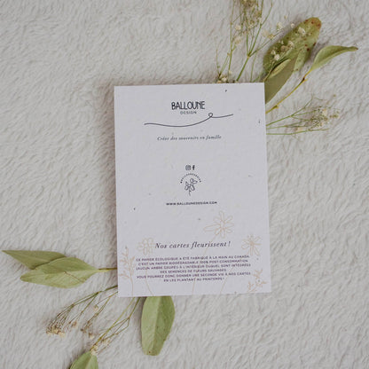 Carte de vœux à planter "la vie est belle avec toi"