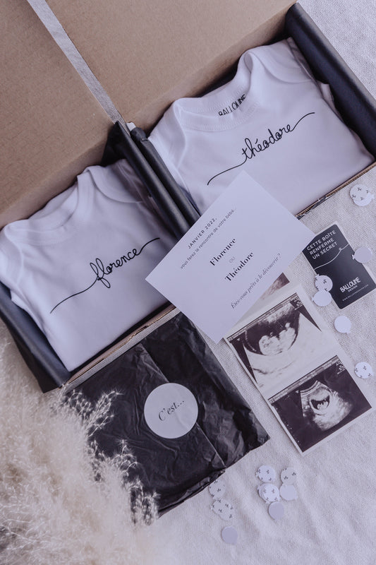 Boîte "Gender Reveal" personnalisée