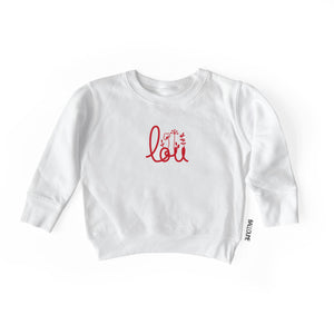 Ouvrir l&#39;image dans le diaporama, Crewneck FLEURI personnalisé avec PRÉNOM
