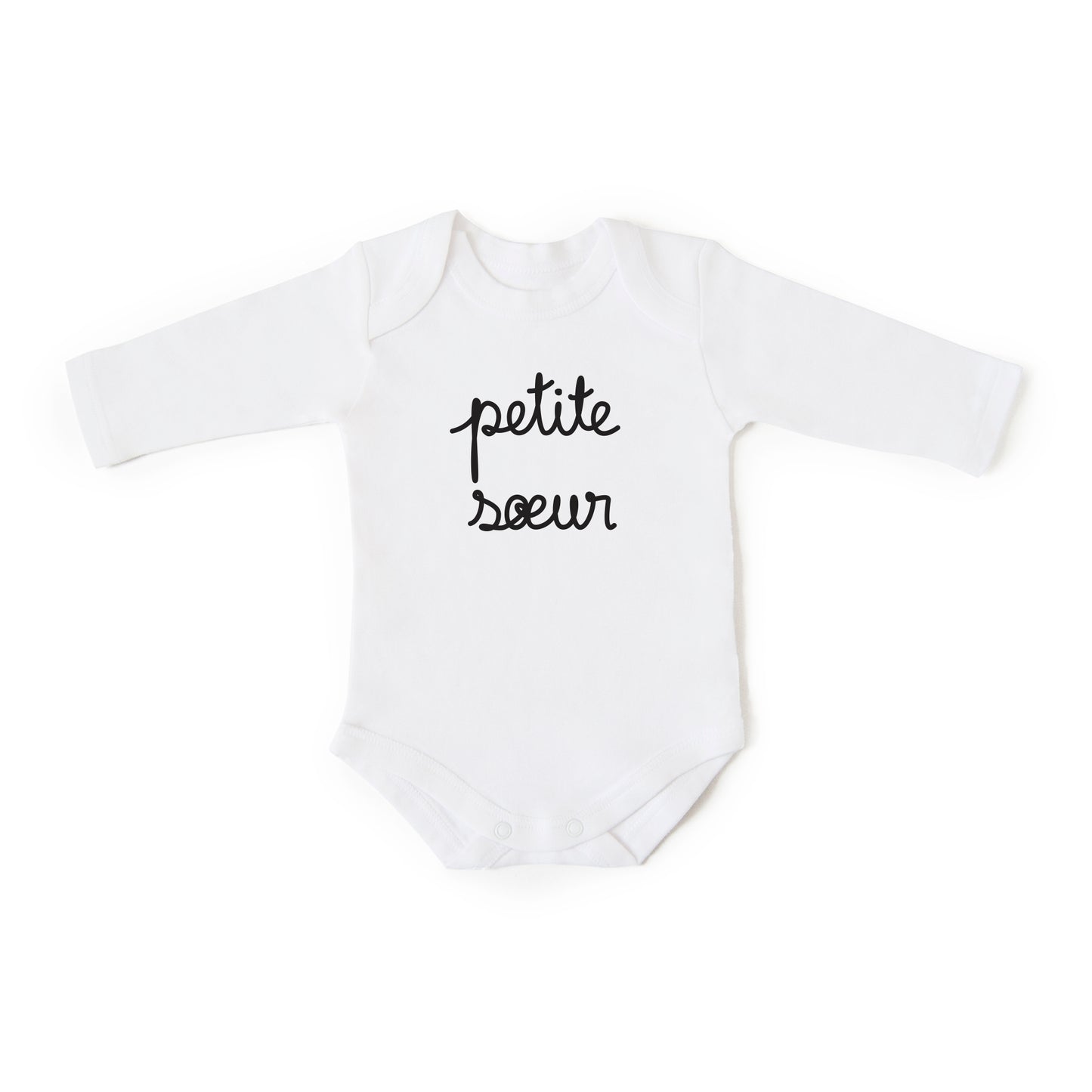 Cache-couche PETITE SŒUR blanc à manches longues