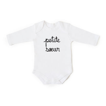 Cache-couche PETITE SŒUR blanc à manches longues