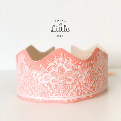 *prêt-à-partir* Couronne de fête réversible avec dentelle