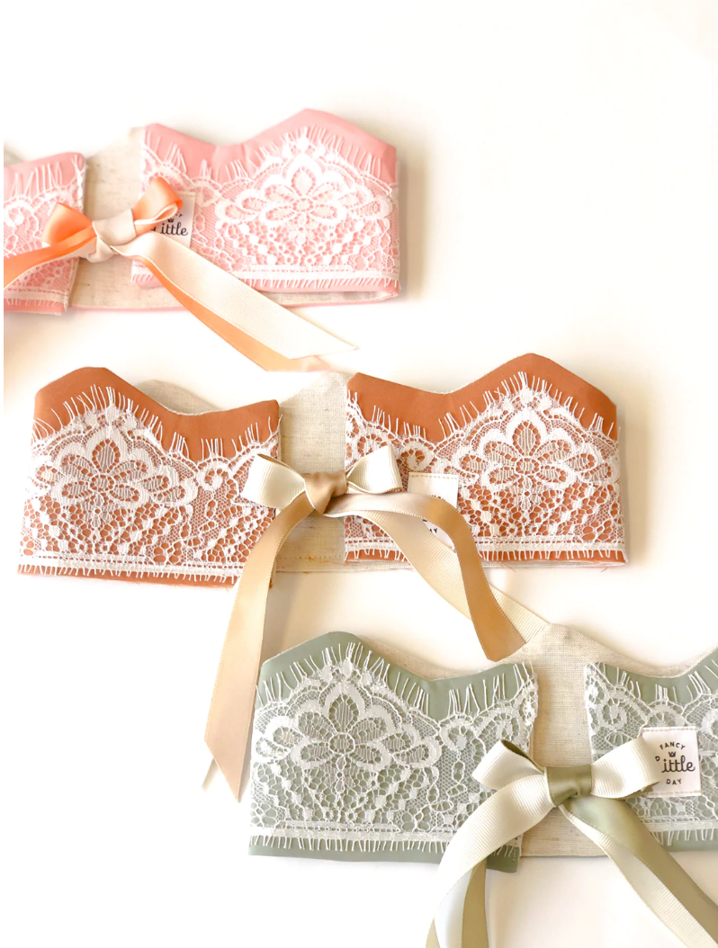 *prêt-à-partir* Couronne de fête réversible avec dentelle