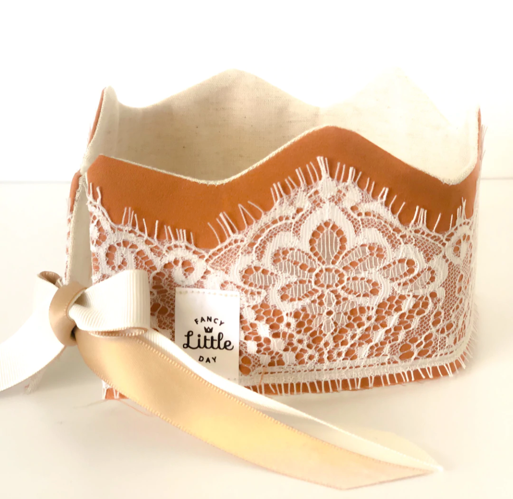 *prêt-à-partir* Couronne de fête réversible avec dentelle