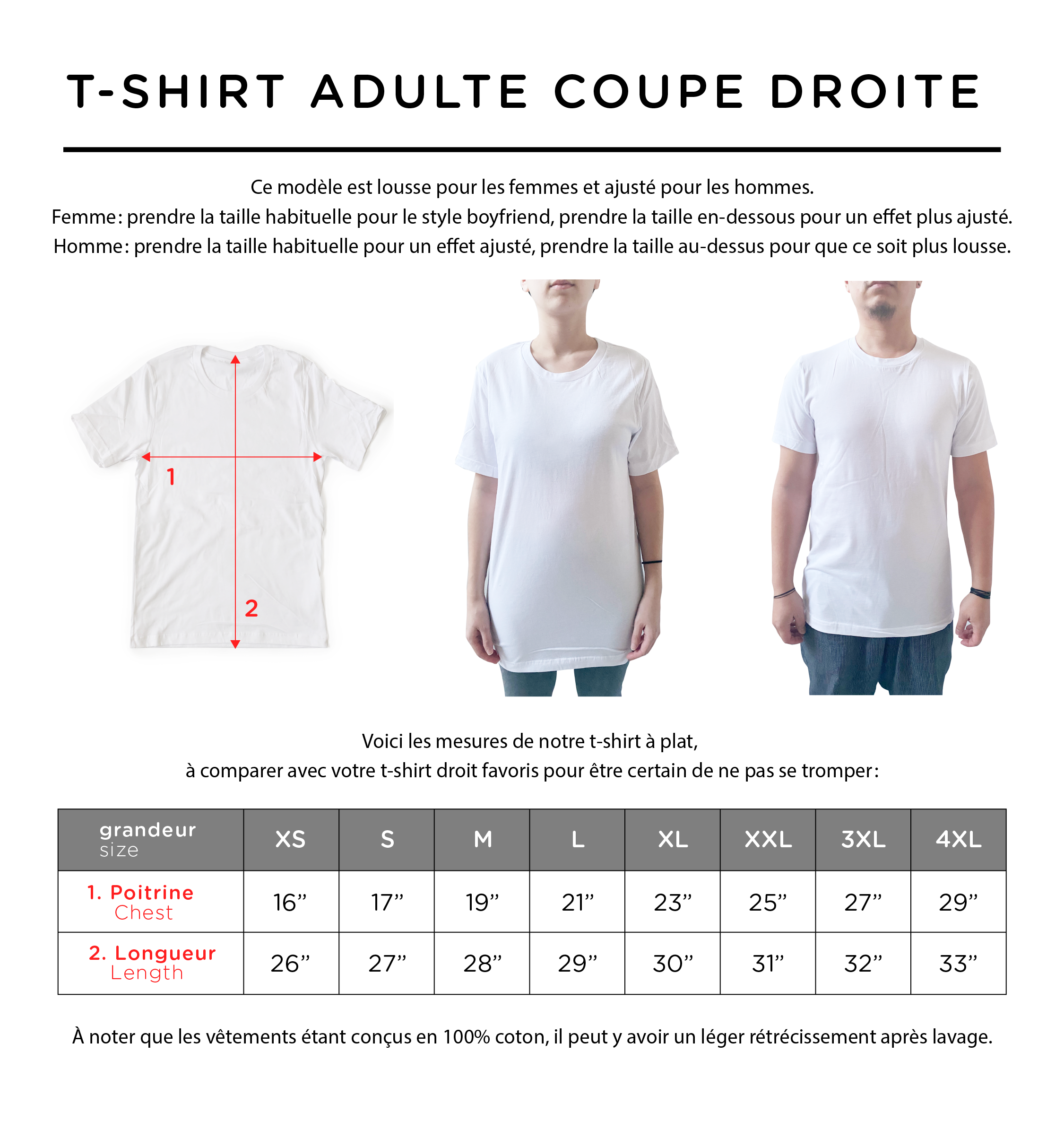 Design COEUR MAMAN ou PAPA - T-shirt