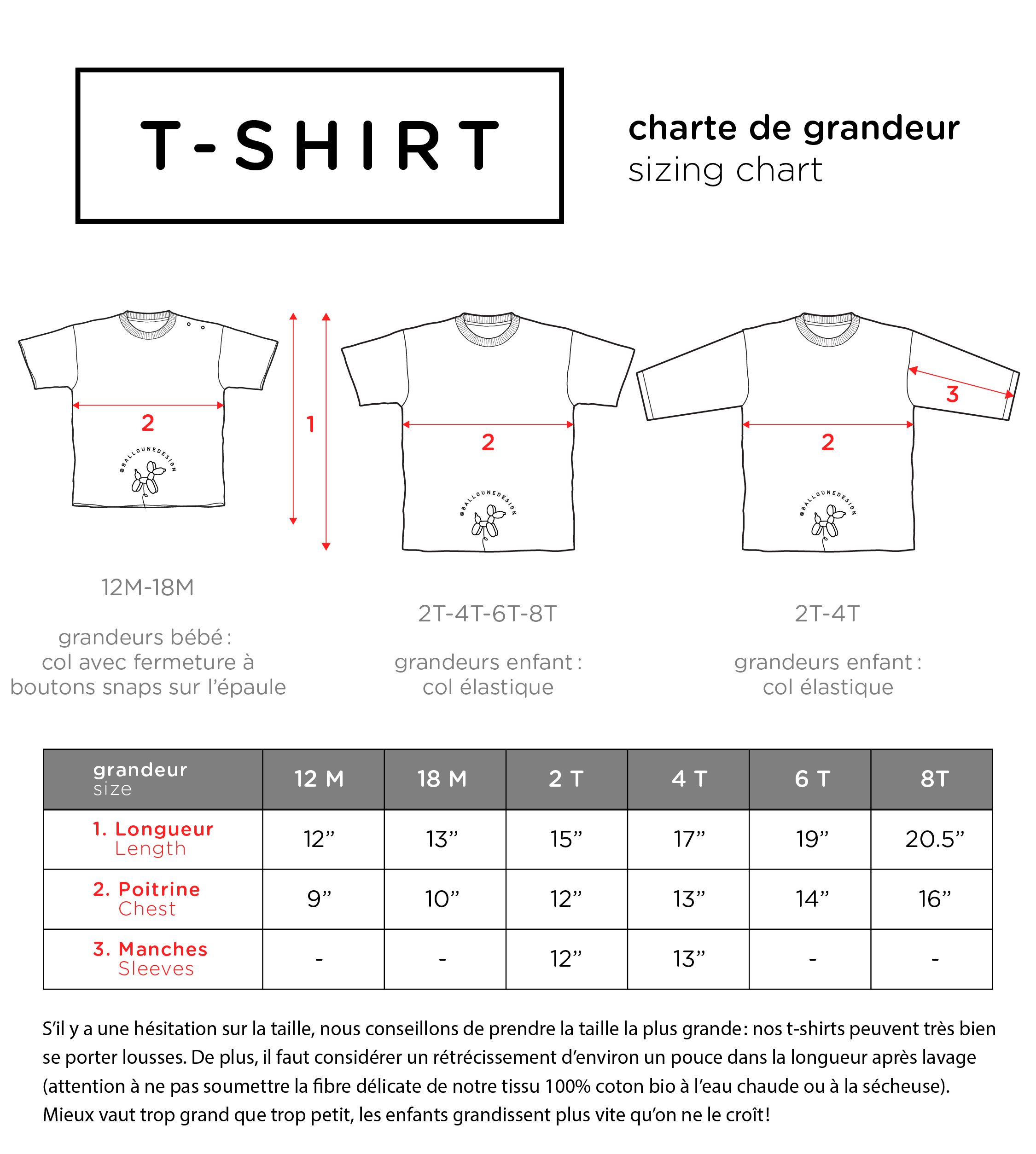 T-shirt à volants CŒUR personnalisé avec PRÉNOM - blanc (Tailles 2T et 4T)
