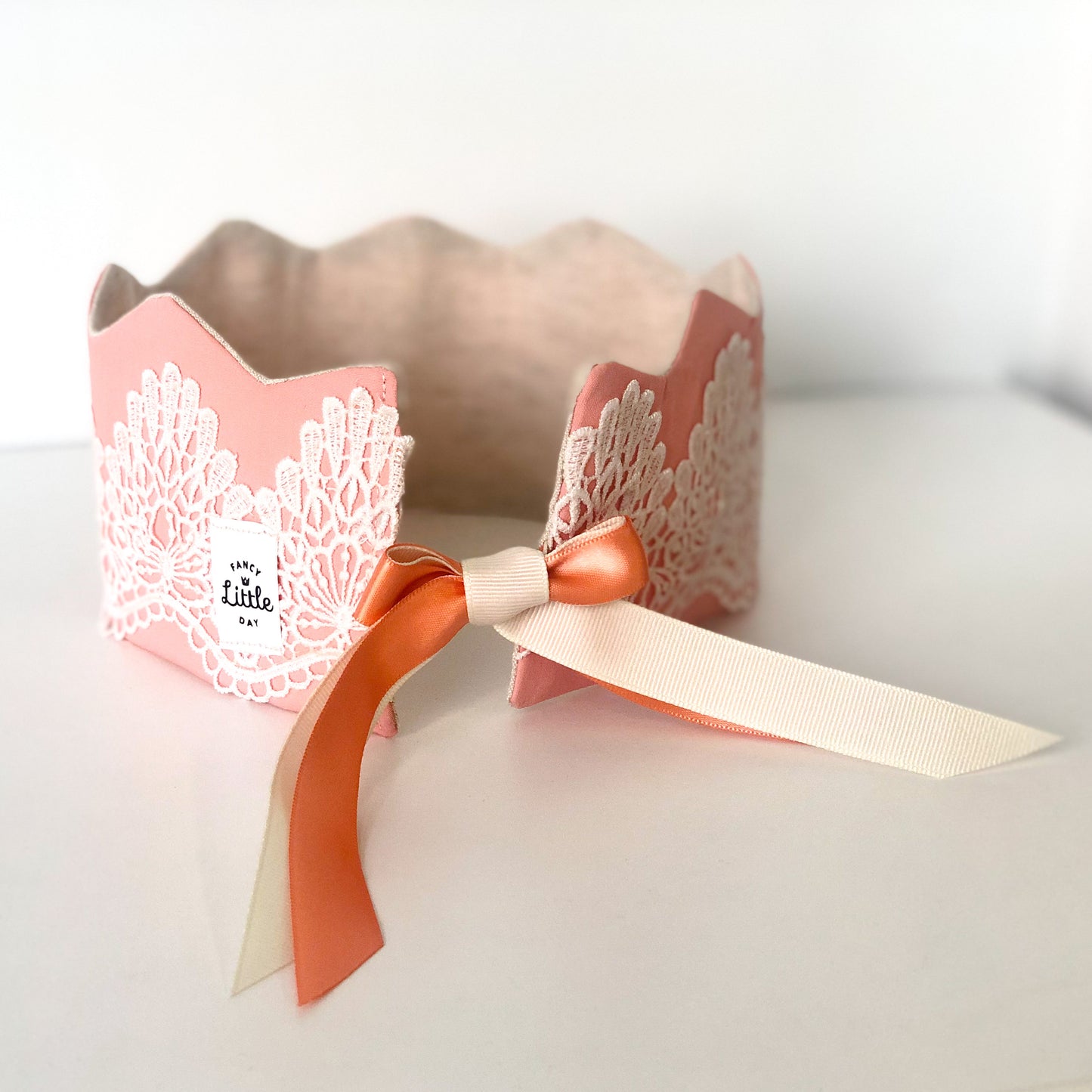 *prêt-à-partir* Couronne de fête réversible avec dentelle